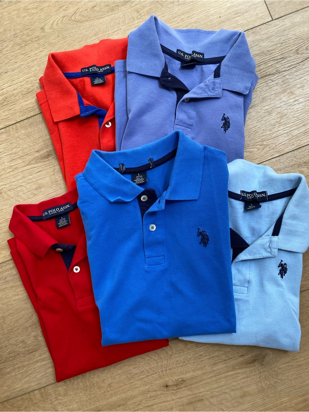 U.S. Polo Assn. Boys' Classic Polo Shirts - Blue & Red